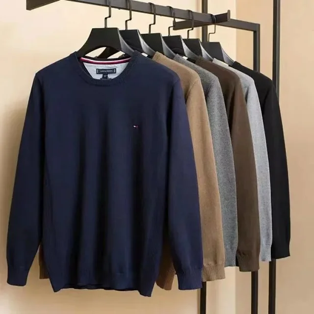 Tommy Hilfiger Knitwear Crewneck, striped and zip-neck knit sweaters product detail image 3
