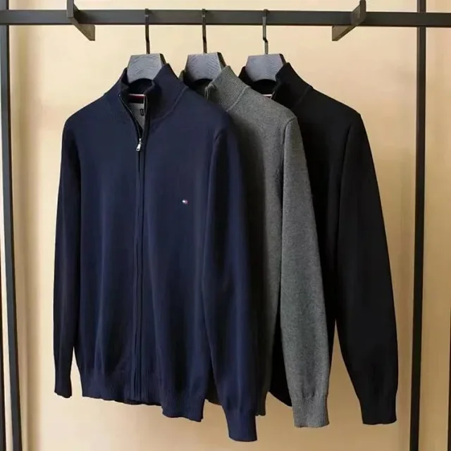 Tommy Hilfiger Knitwear Crewneck, striped and zip-neck knit sweaters product detail image 1