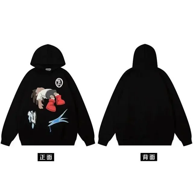 Unbranded Hoodies & Sweatshirts Graphic Print Pullover Hoodie product detail image 8