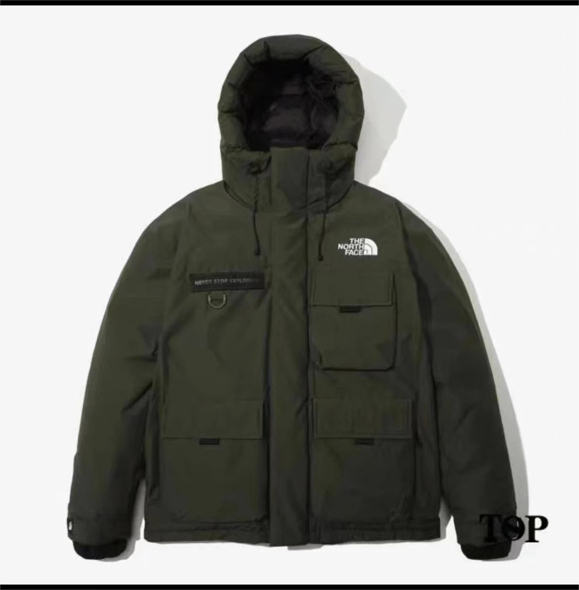 Nike Down Jackets Hooded Puffer — DN66 Army Green
