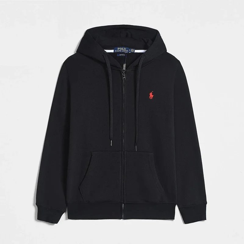 zipper black red