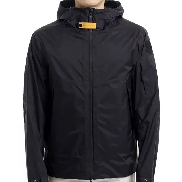 Parajumpers Down Jackets Hooded quilted puffer jacket with yellow neck strap product detail image 37