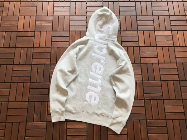 Supreme Box Logo Hoodie Light Gray Hoodie - 1