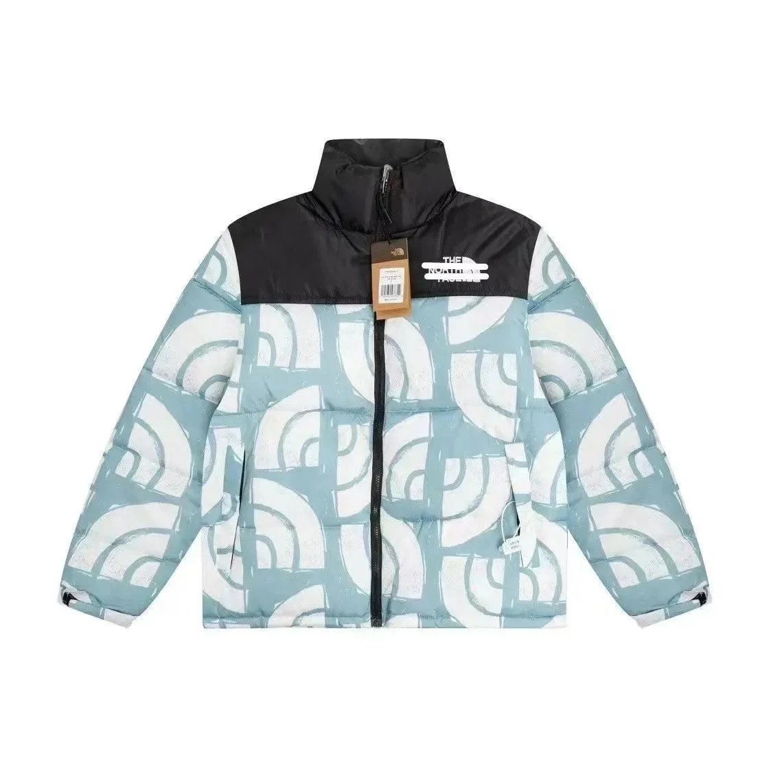 The North Face Down Jackets 700-fill color-block puffer jacket — 25