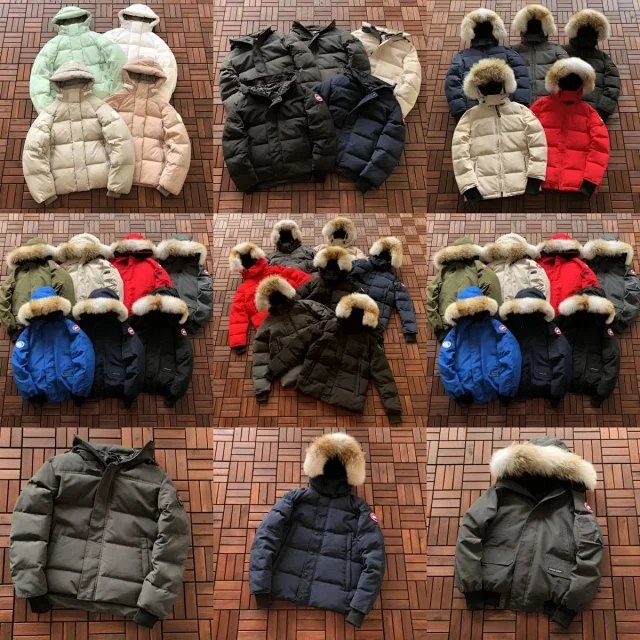 Canada Goose Down Jackets Fur-Trim Hooded Jacket product detail image 1