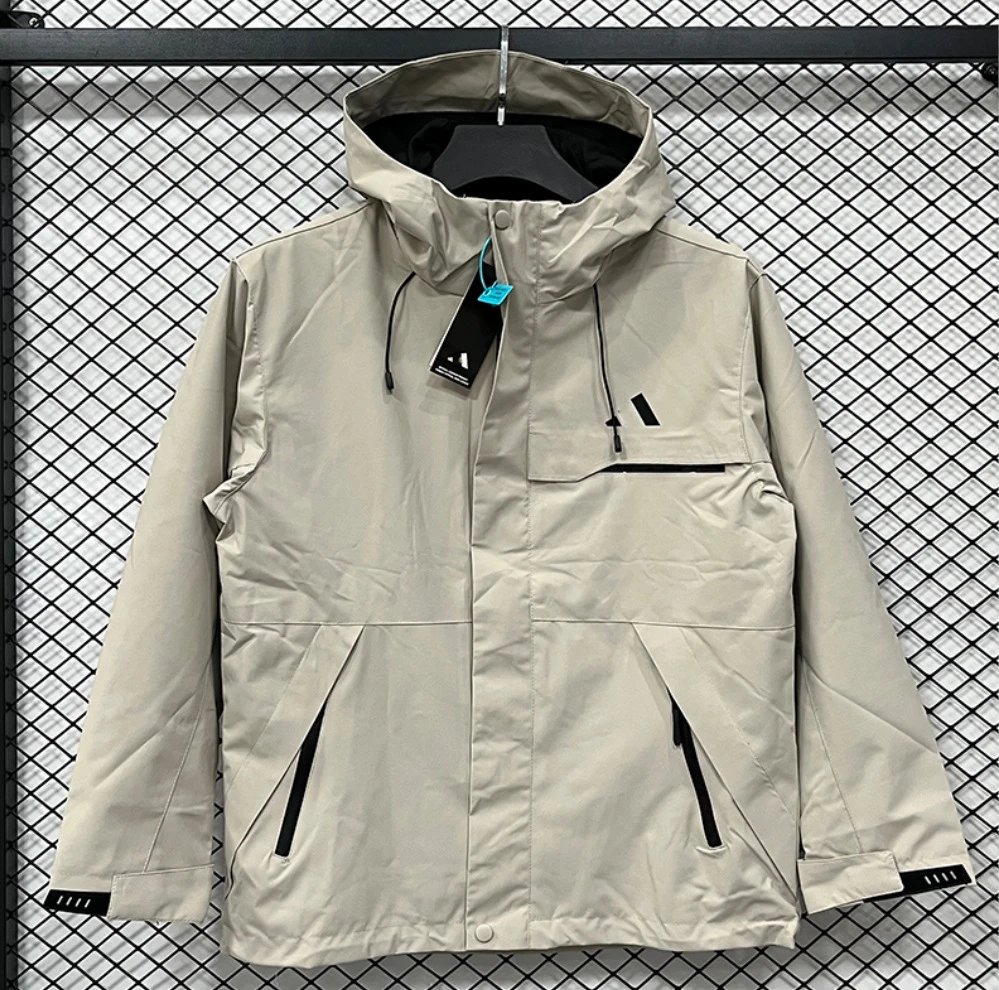 Arc'teryx Jackets Hooded zip-up shell jacket — H 1004 adds Beige