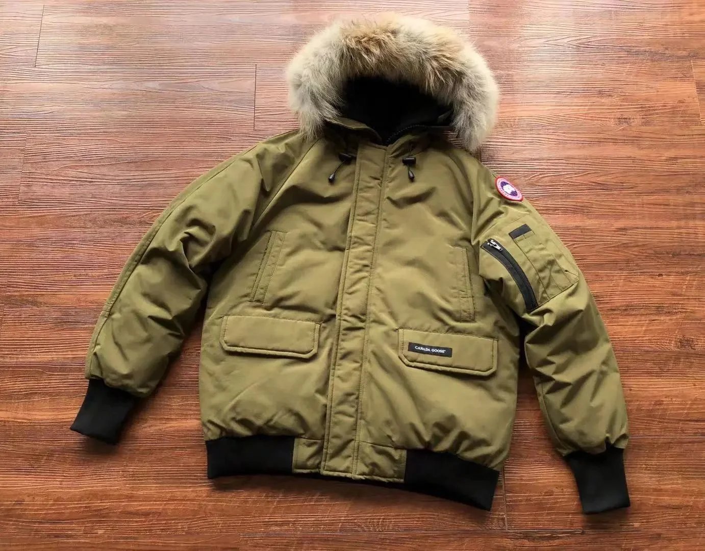 Canada Goose Down Jackets Fur-Trim Hooded Jacket — 33