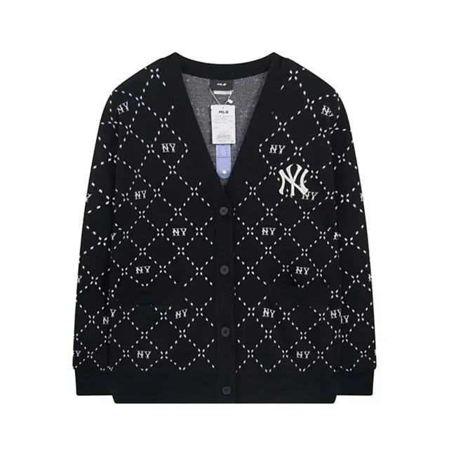 MLB Knitwear Button-Front V-Neck Knit Cardigan product detail image 5