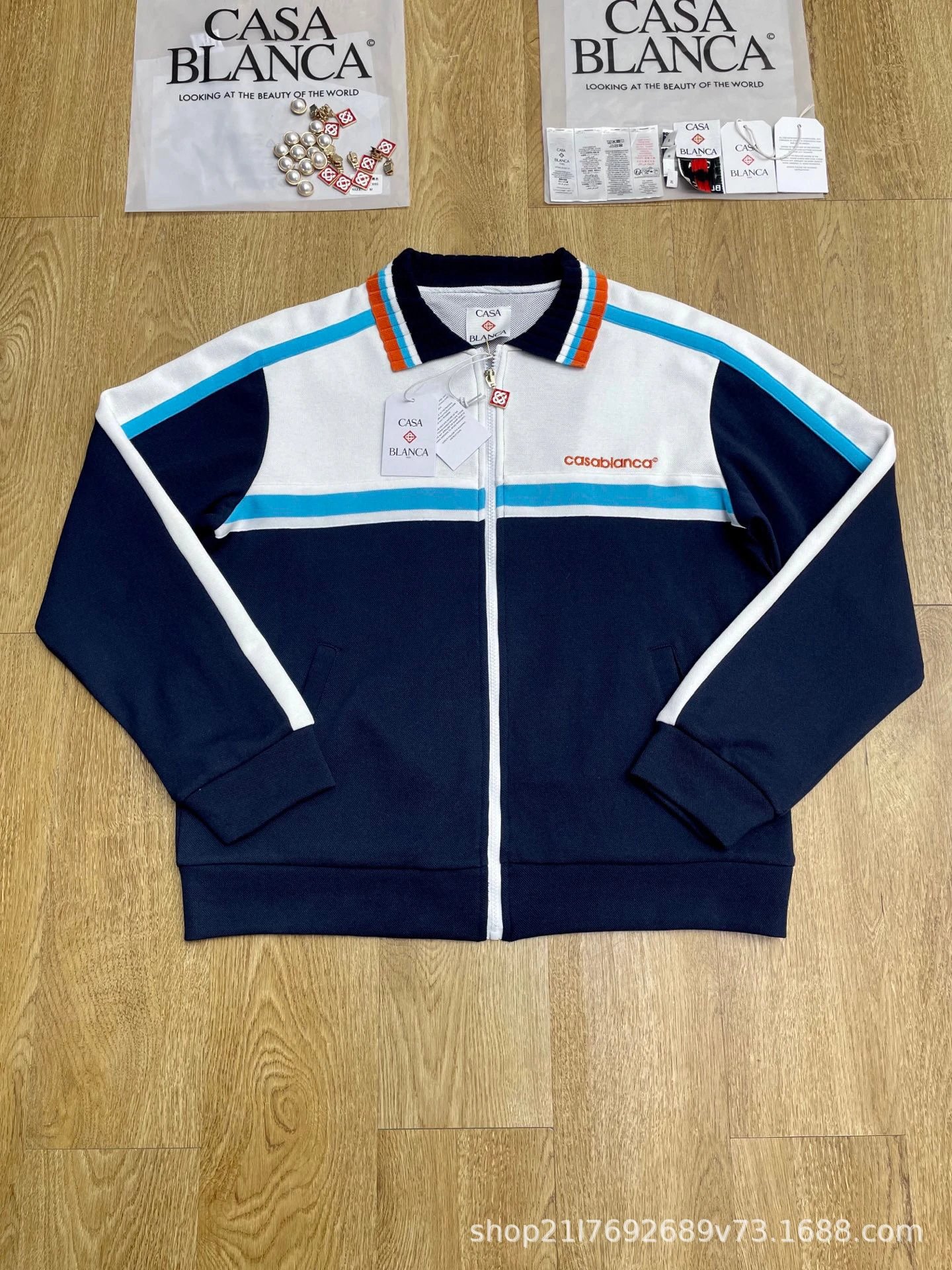 Casablanca Jackets Zip-Up Jacket — 42