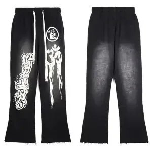 Hellstar Trousers Graphic Drawstring Wide-Leg image 3