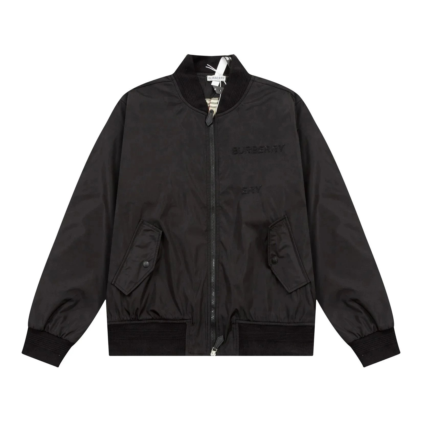 Burberry Jackets Logo and check-print jacket styles — 05