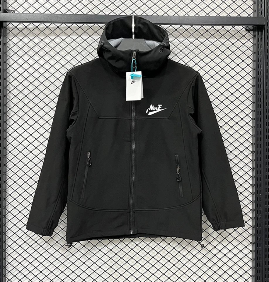 Arc'teryx Jackets Hooded zip-up shell jacket — L 6601 NK soft shell black