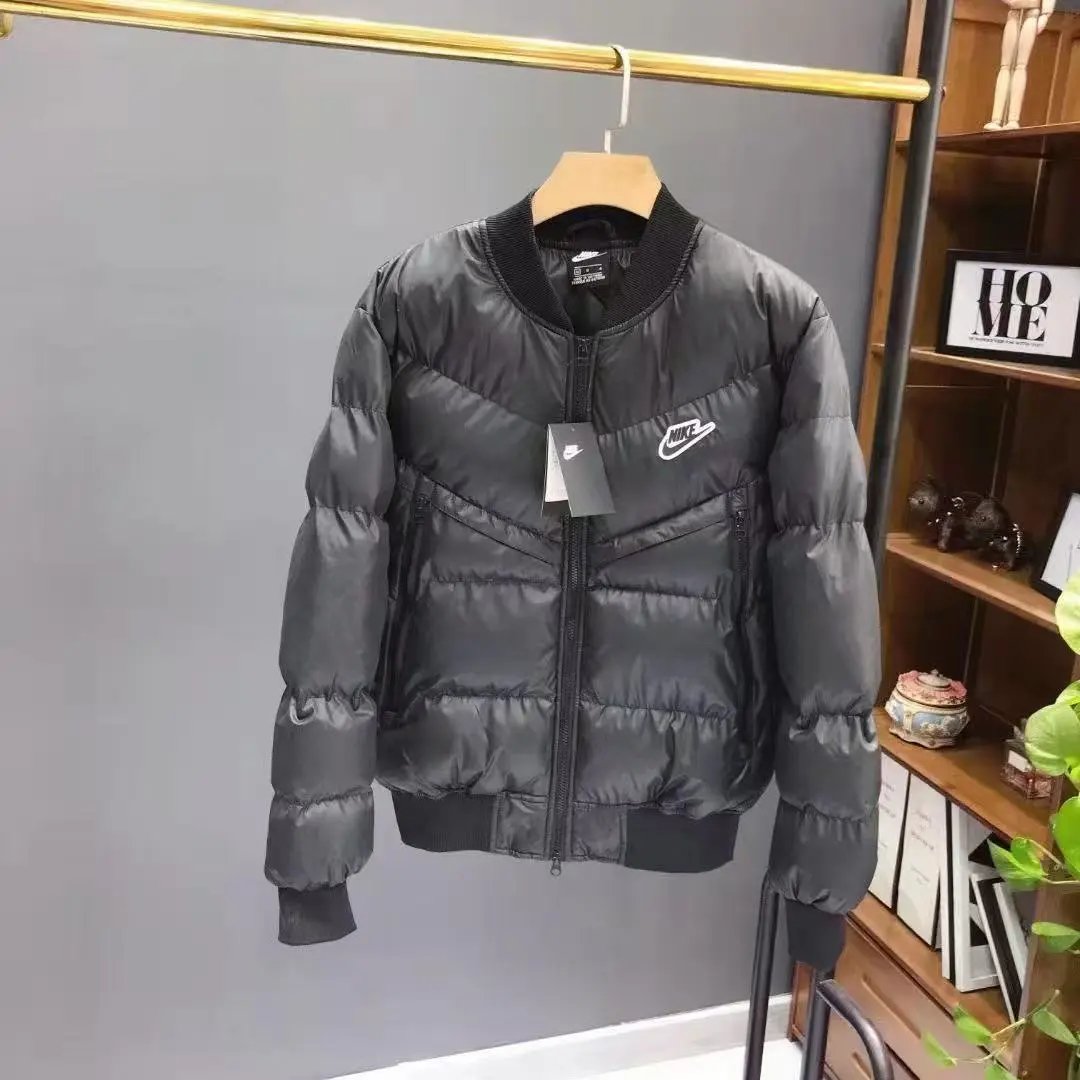 Nike Down Jackets Hooded Puffer — 4403 black