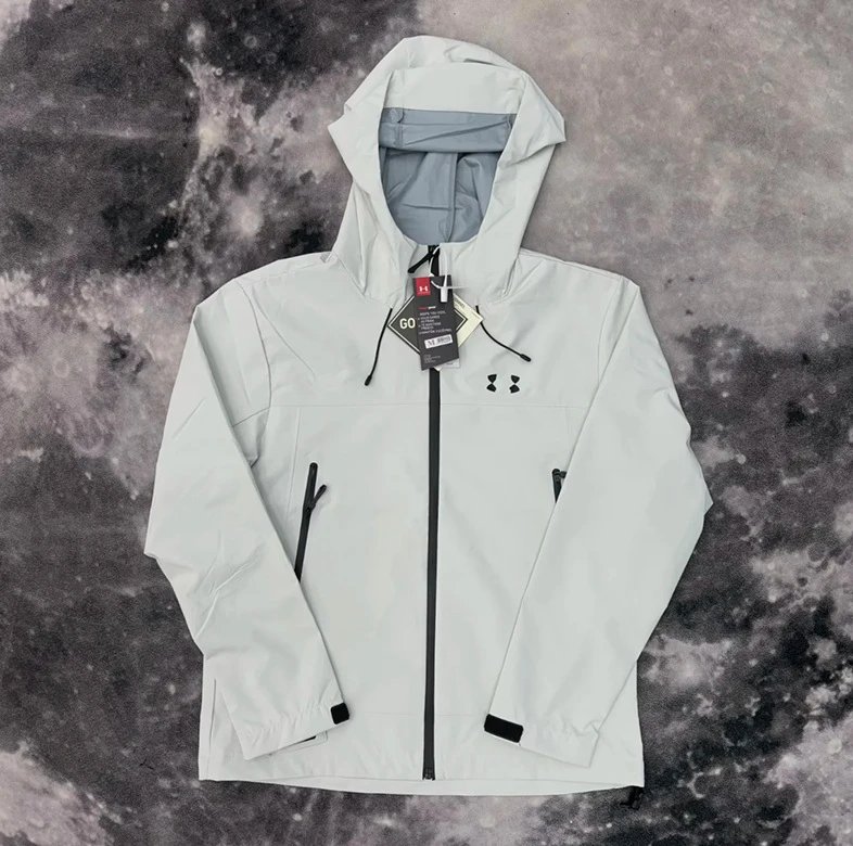 Arc'teryx Jackets Hooded zip-up shell jacket — Y 01 Ender Hard Shell M Rubber pressing rice ash