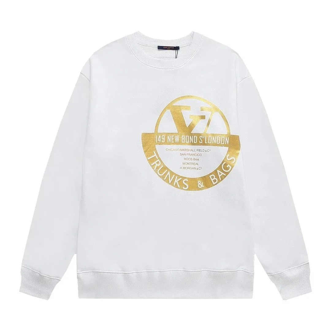 Louis Vuitton Knitwear Crew-Neck Logo Knit Sweater — Printing technique-white