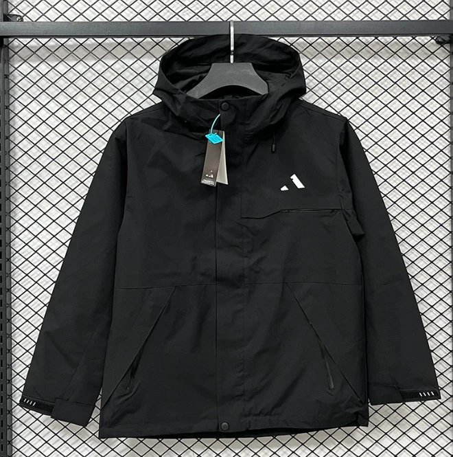 Arc'teryx Jackets Hooded zip-up shell jacket — H 1004 adds Black