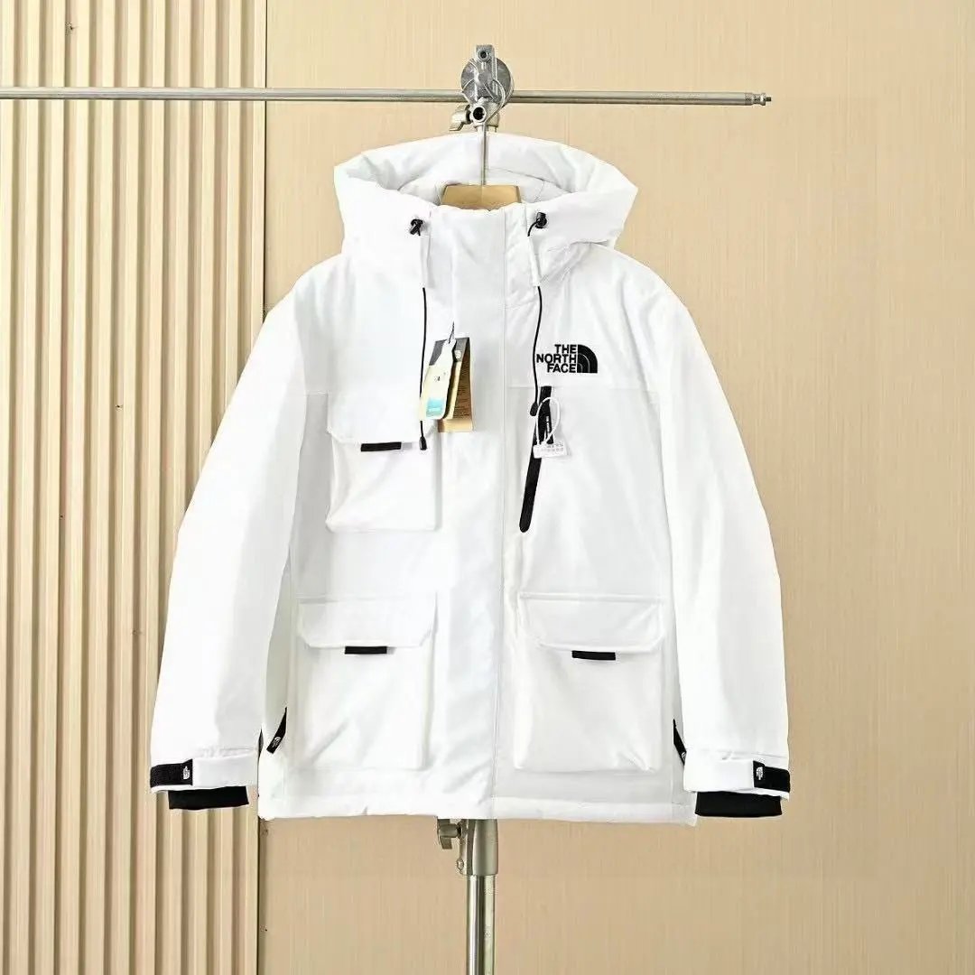 Nike Down Jackets Hooded Puffer — 002 white