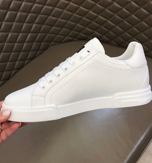 Unbranded Sneakers Low-Top Lace-Up with Metallic Gold Heel Accents image 3
