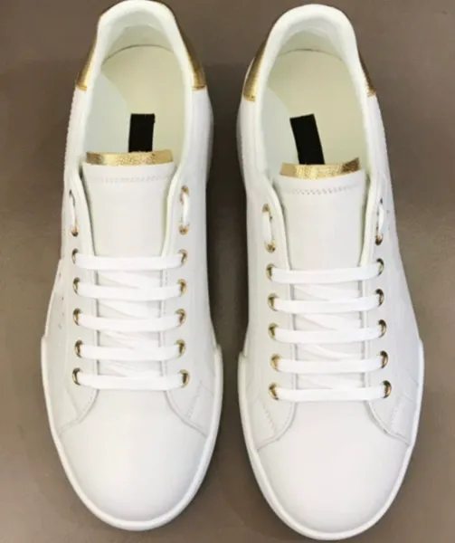 Hogan Interactive White and Gold Sneakers - 1