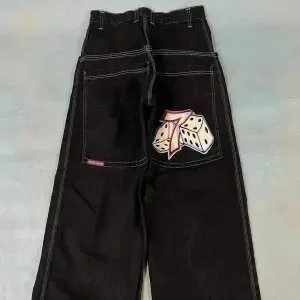 Unbranded Jeans Graphic Print Straight-Leg — 16