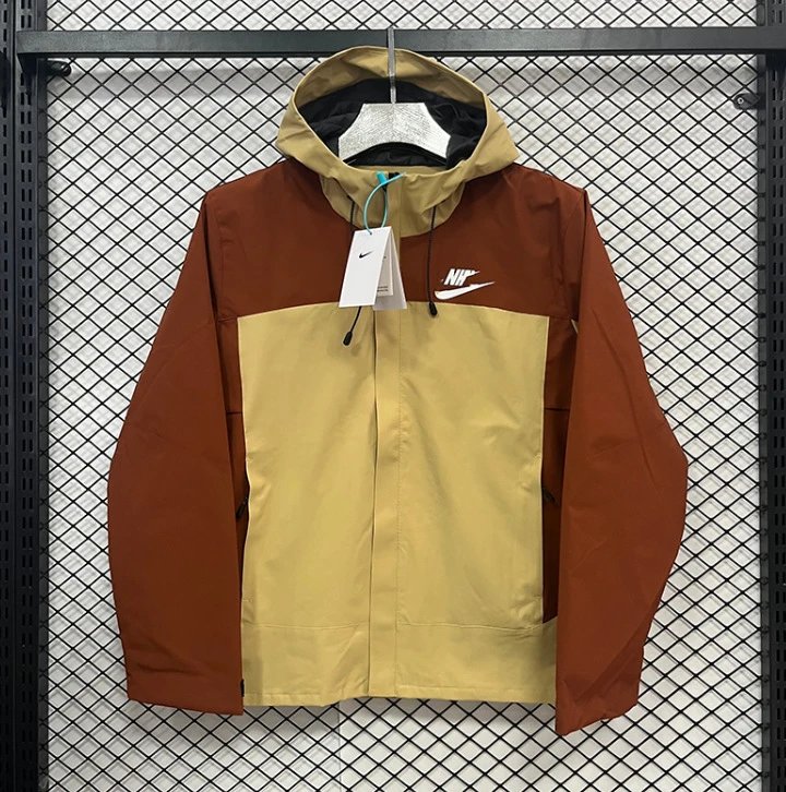 Arc'teryx Jackets Hooded zip-up shell jacket — F 700 NK Yellow-brown