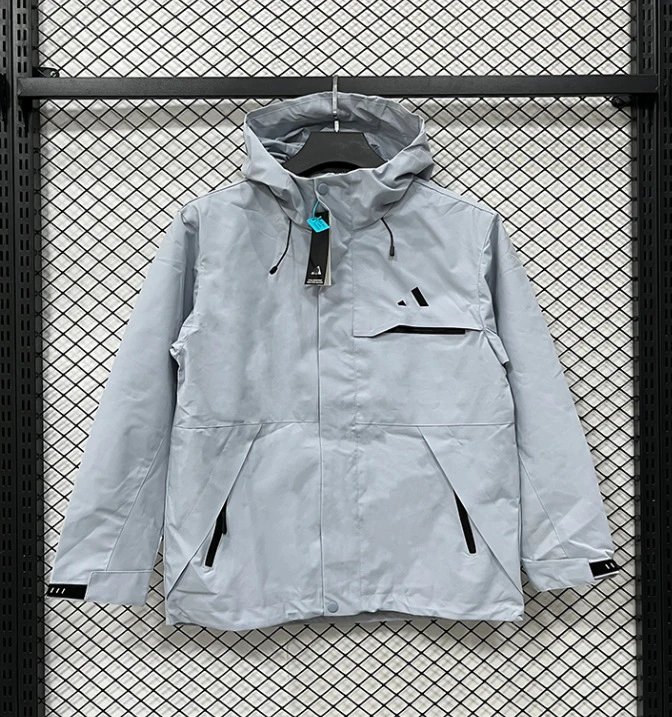 Arc'teryx Jackets Hooded zip-up shell jacket — H 1004 adds Sky blue