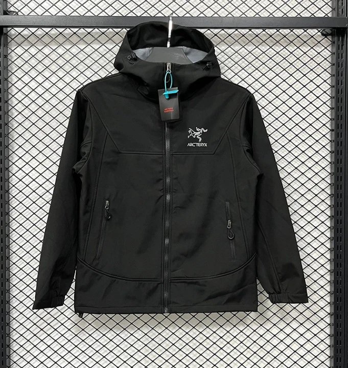 Arc'teryx Jackets Hooded zip-up shell jacket — L 6602 SZ Bird soft shell