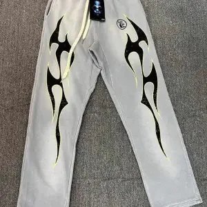 Hellstar Trousers Graphic Drawstring Wide-Leg — 14