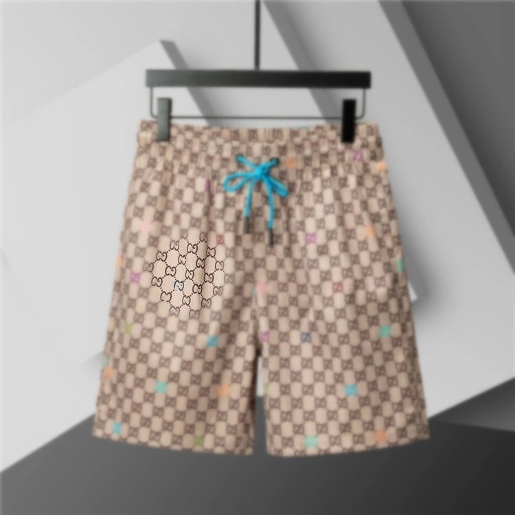 Louis Vuitton Shorts Elastic-Waist Drawstring Monogram Print — 3843 Khaki