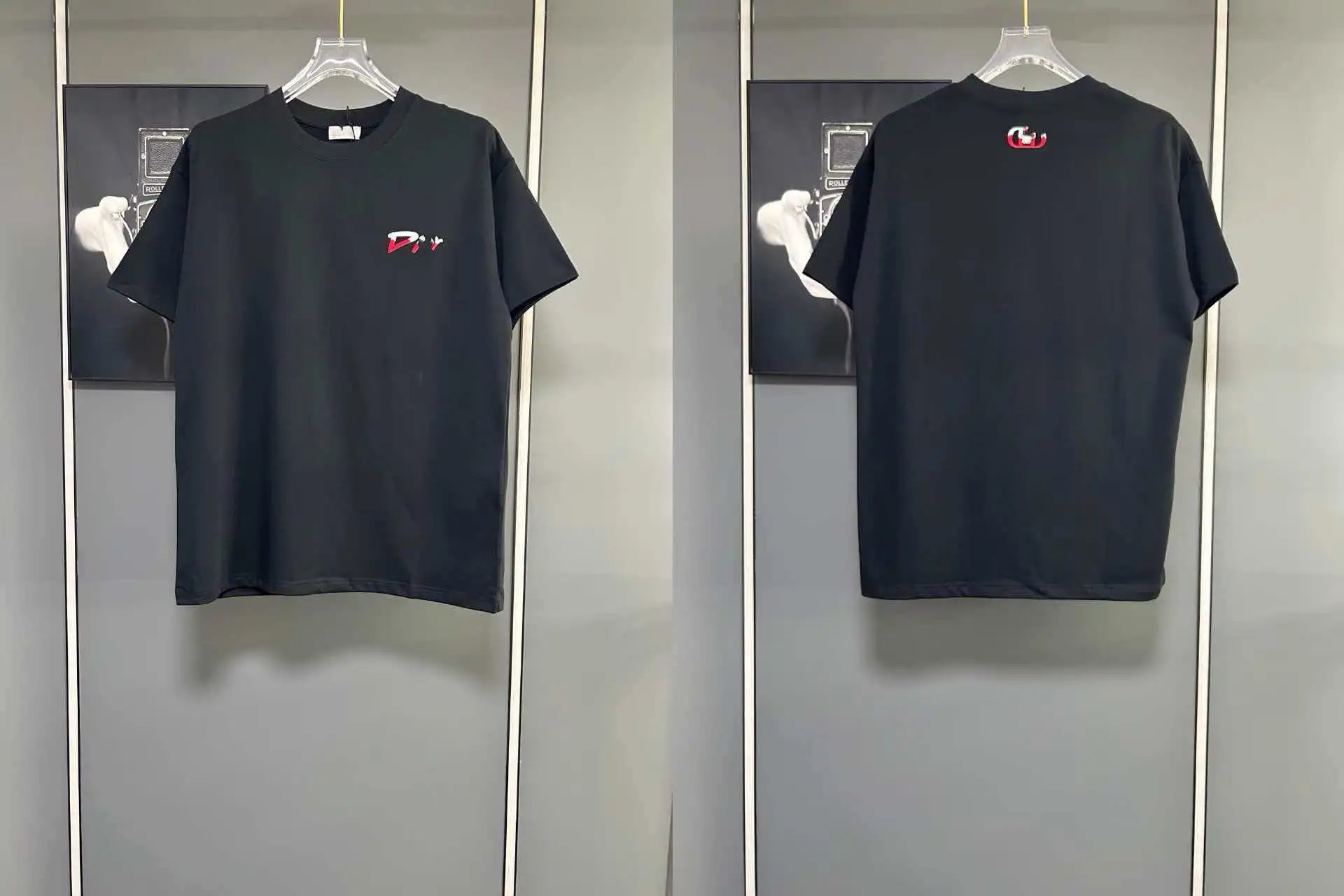 Unbranded T-Shirts Short-Sleeve Crew-Neck Graphic T-Shirt — 05 Black