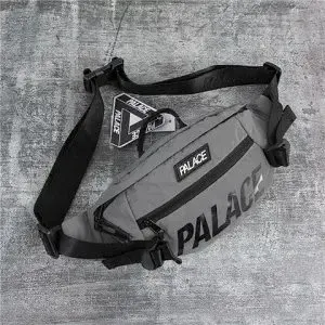 Palace Skateboards Logo Belt Bag Gray - 1