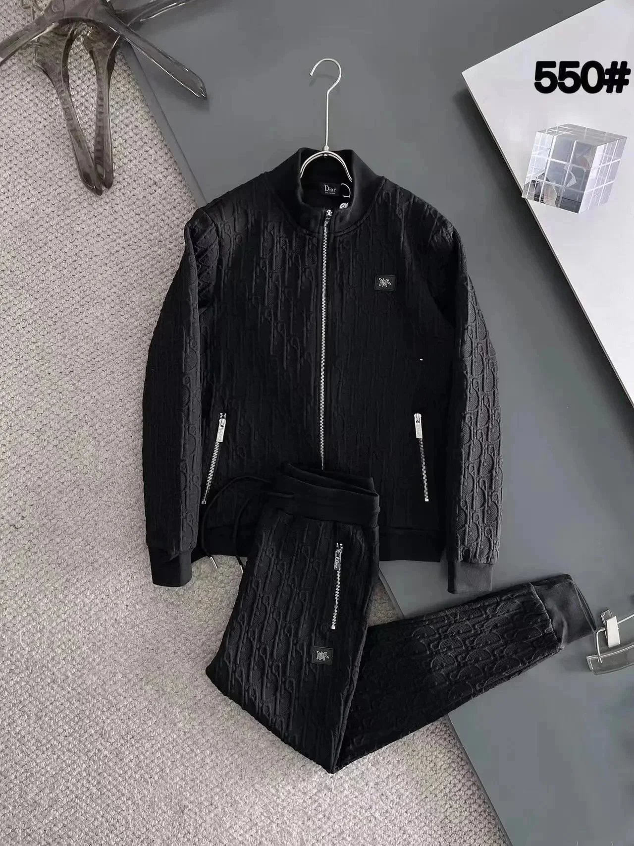 Dior Oblique Quilted Tracksuit Black