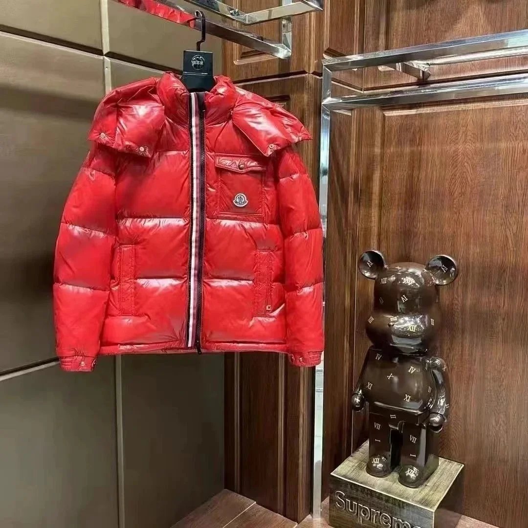 Moncler Down Jackets Glossy quilted hooded puffer jacket image 6