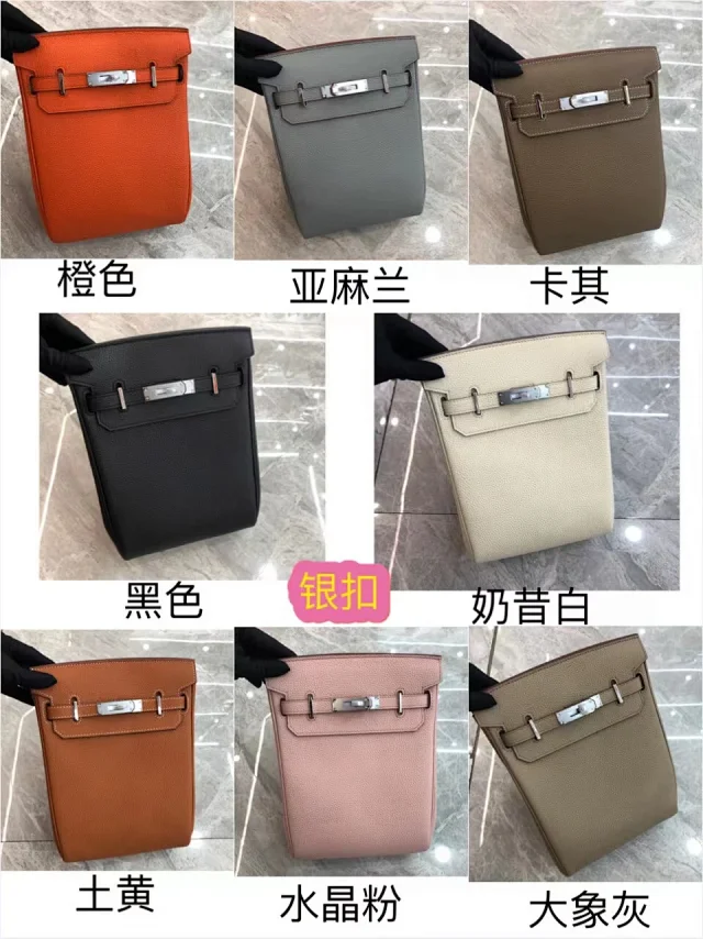 Hermès Crossbody Bags Kelly-style buckle closure, pebbled leather, wide strap product detail image 19