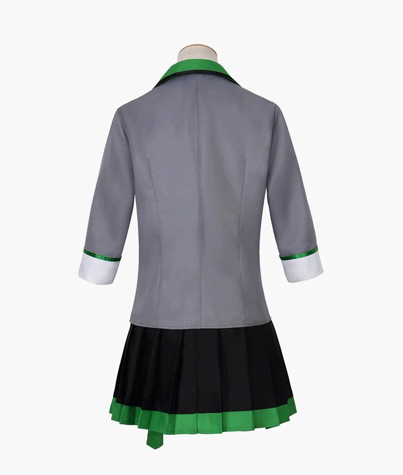 Design Xingnai One Song Set Gray White Blue School Uniform Cosplay Costume - 16