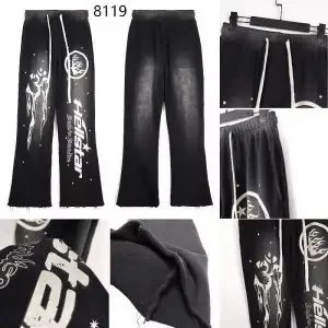 Hellstar Trousers Graphic Drawstring Wide-Leg image 2
