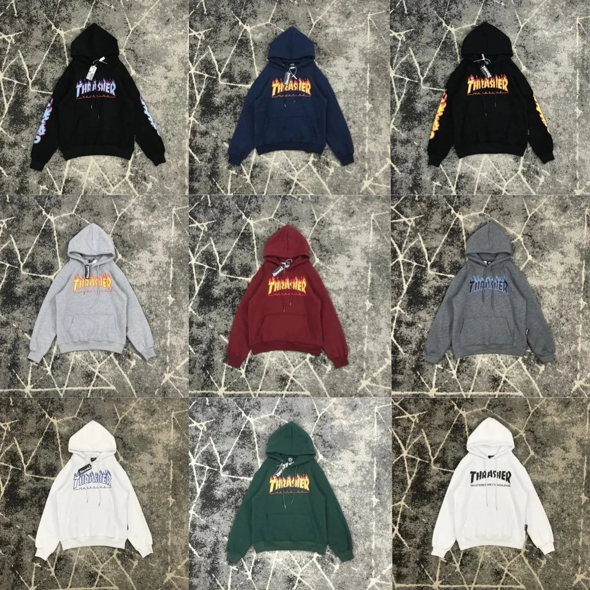 Thrasher Hoodie Blac