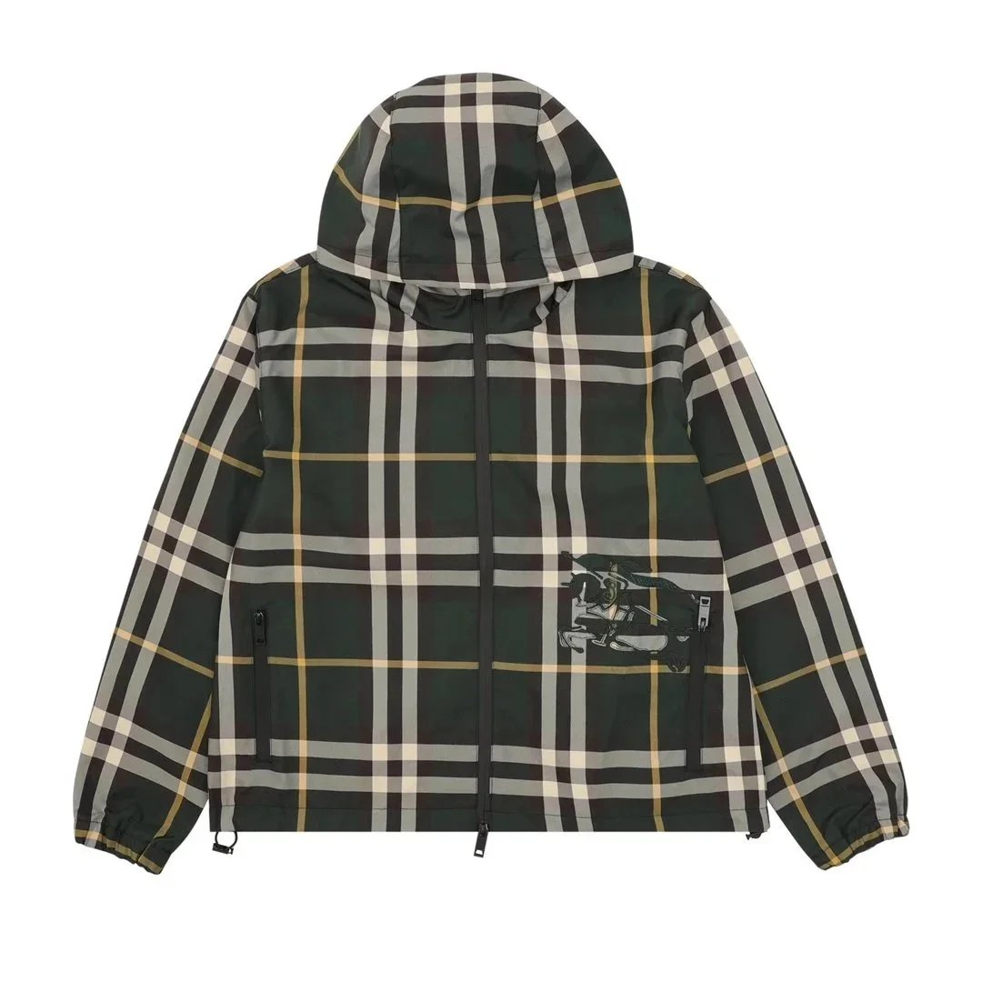 Burberry Jackets Logo and check-print jacket styles — 02