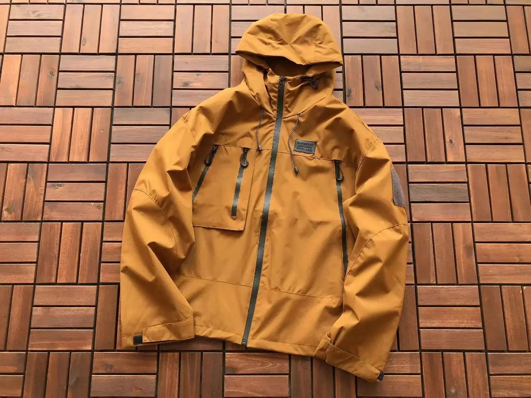 Burberry Jackets Logo and check-print jacket styles — 20