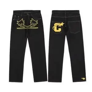 Unbranded Jeans Graphic Print Straight-Leg — 13