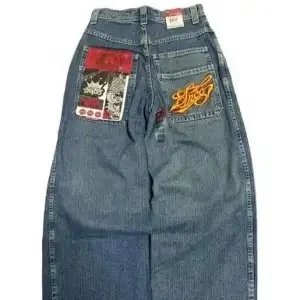 Unbranded Jeans Graphic Print Straight-Leg — 21