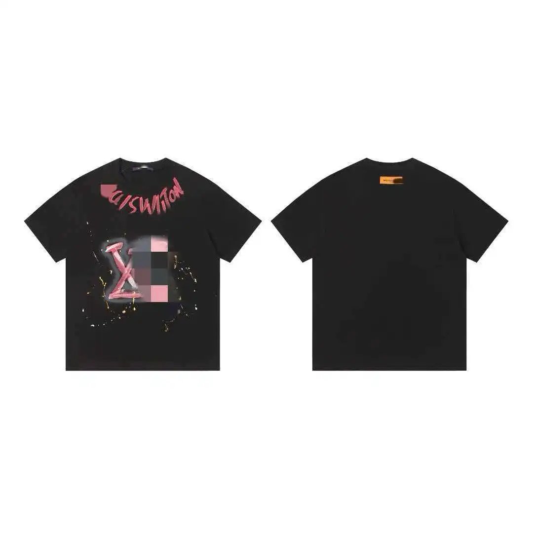 Balenciaga T-Shirts Short-Sleeve Graphic Print — 603 black
