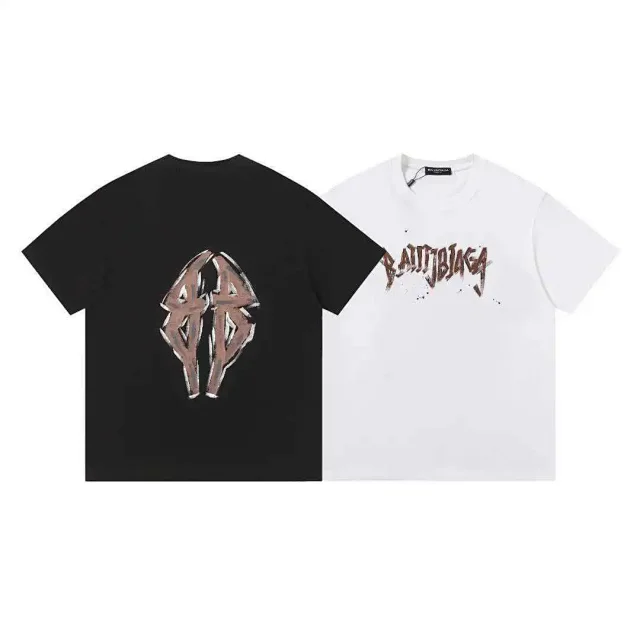 Balenciaga T-Shirts Short-Sleeve Graphic Print product detail image 6