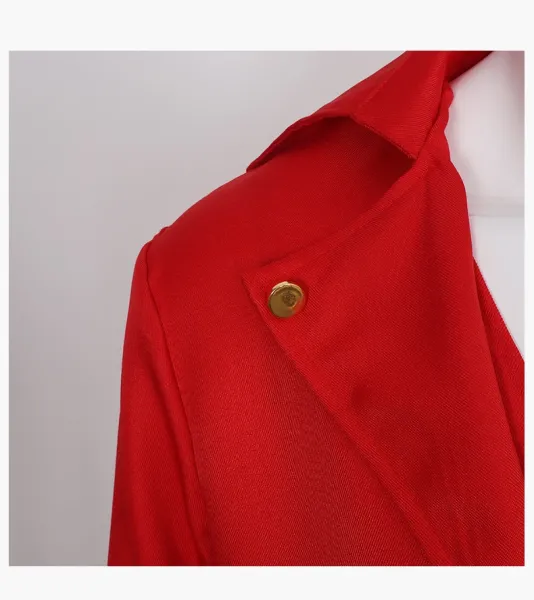 Design Black Gold-Trimmed Tailcoat Outerwear.coat - 9