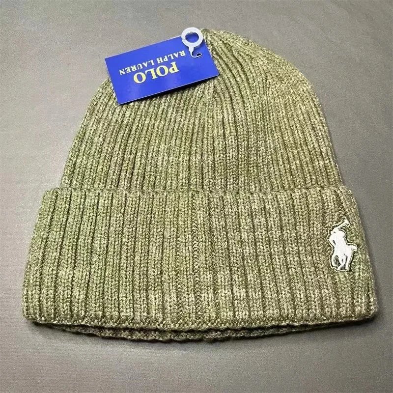 Ralph Lauren Hats Cuffed Knit Beanie with Embroidered Polo Pony image 9