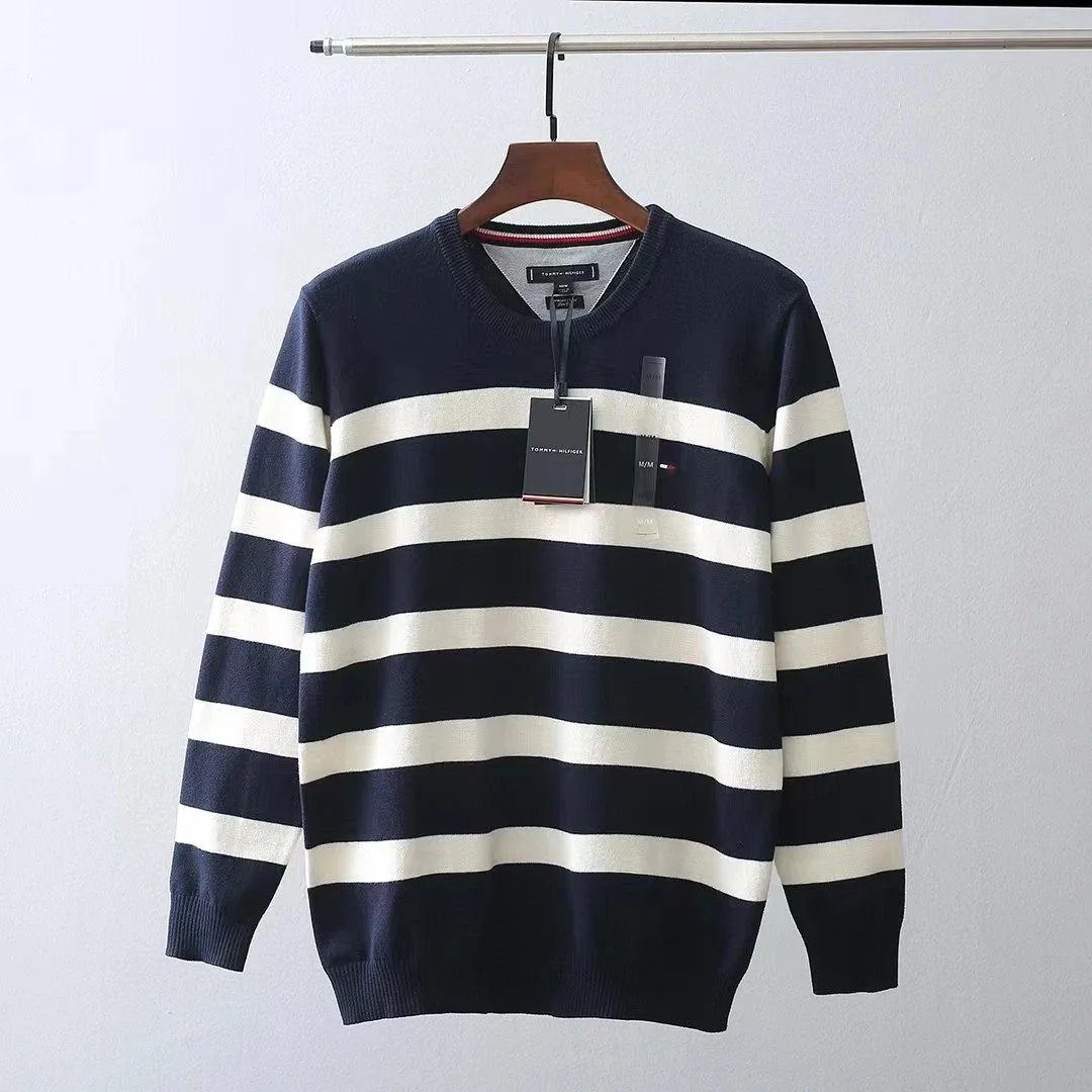 Tommy Hilfiger Knitwear Crewneck, striped and zip-neck knit sweaters — 02