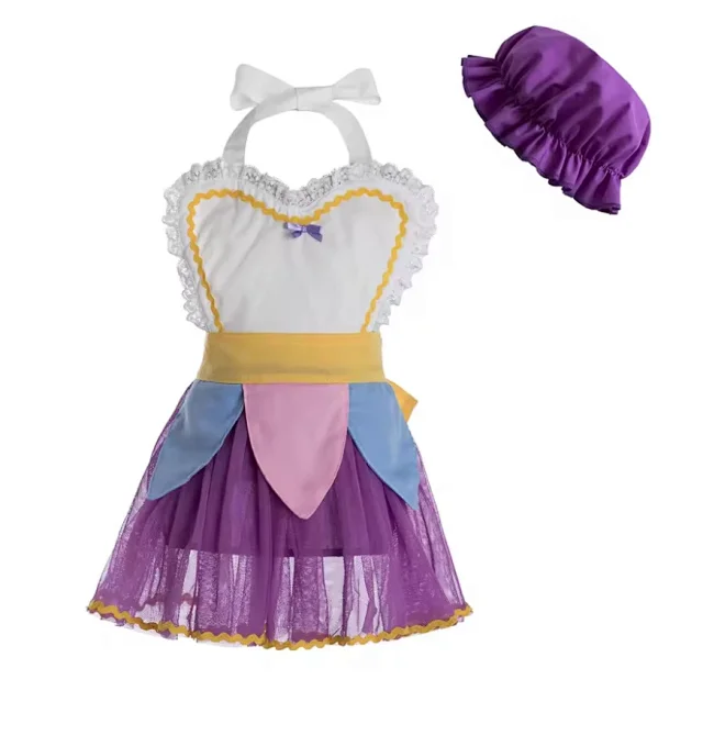 Unbranded Dresses Purple and pink princess cosplay dress with lace trim tulle skirt product detail image 6