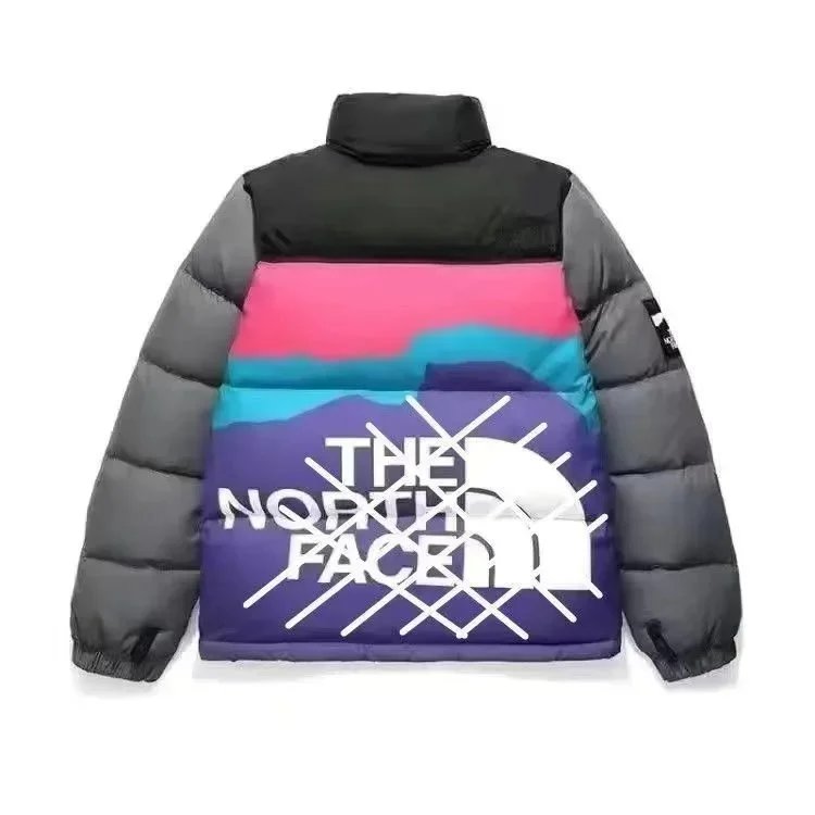 The North Face Down Jackets 700-fill color-block puffer jacket — 23