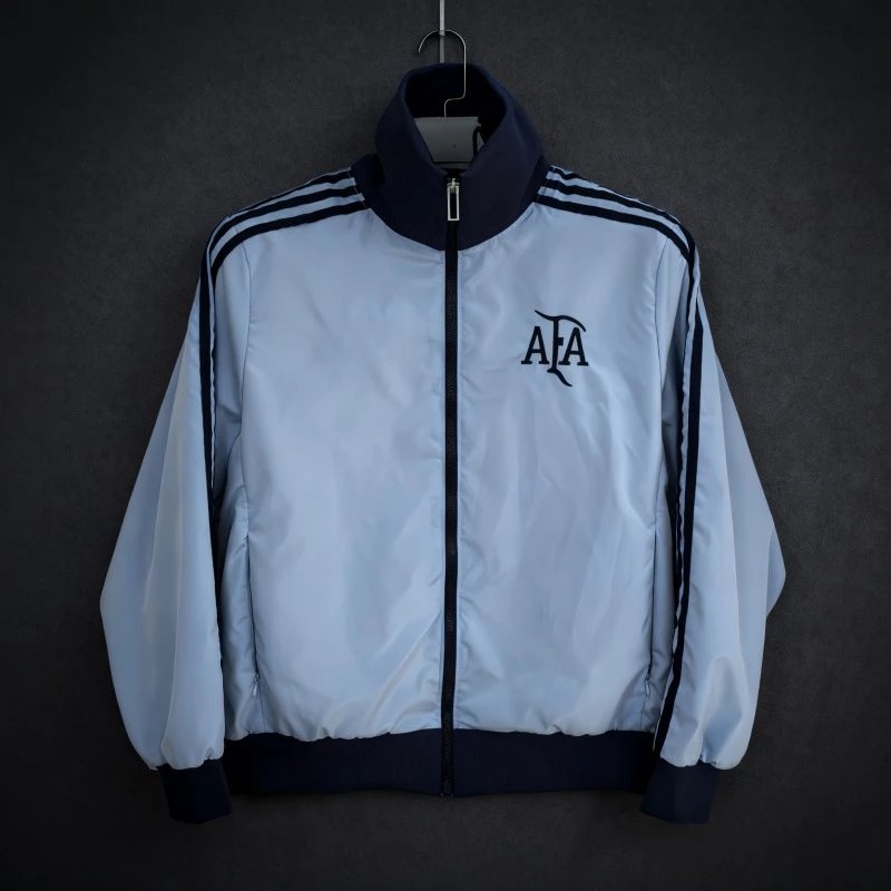 Unbranded Jackets Zip-Front National Football Team Track Jacket — Argentina 2425 light blue