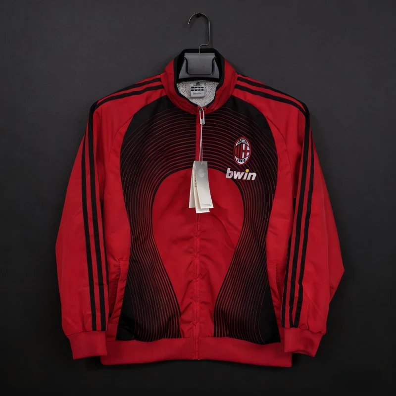 Unbranded Jackets Zip-Front National Football Team Track Jacket — AC 0607 Red and black